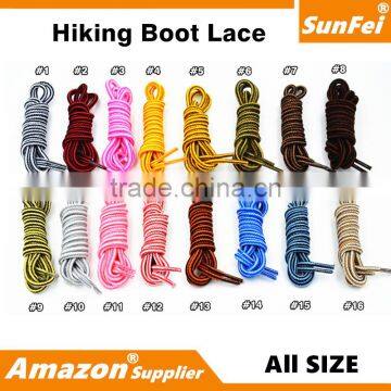 High Strength Round Shoelaces Hiking Climbing Backpacking Mountaineering Walking Skate Boot Shoelace All Sizes In Various Colors photo-4