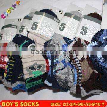 Cute teen boys jacquard socks organic color design cotton socks in socks