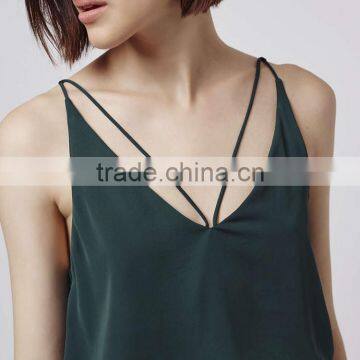 Most Fashionable Variety of Colors Strappy Plunge Cami Top photo-6