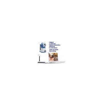 4 Channel 2.4GHz USB Digital Wireless Network motion dectection Email alarm IR  Camera