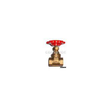 Brass gate valve