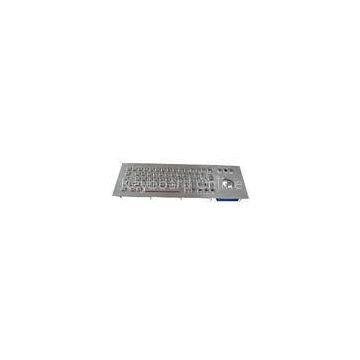 69 keys long stroke kiosk metal keyboard with trackball