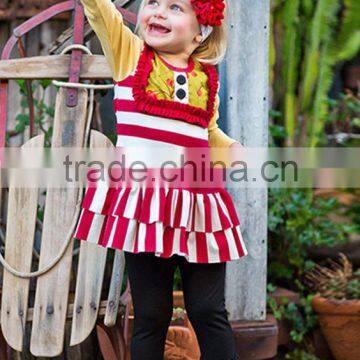 2017 Fall Pumpkin Embroidery Girls Custom Boutique Clothing