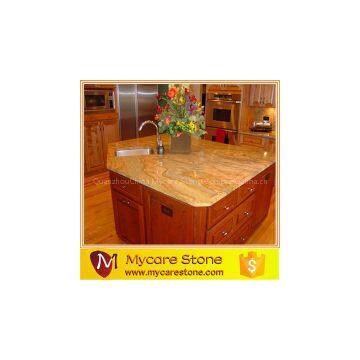 golden wave granite slab countertop
