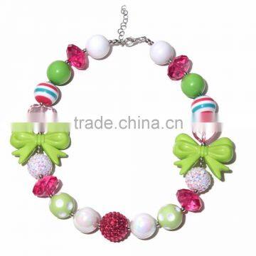 Girls bubblegum big chunky necklaces wholesale M5060609