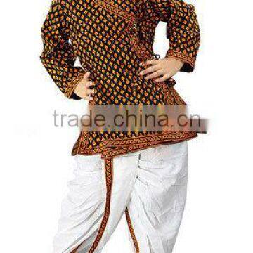 Rajasthani Tribal design cotton dhoti kurta