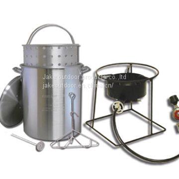 Portable outdoor propane turkey fryer