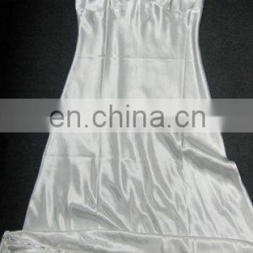 lady Long satin lingerie white lace wholesale