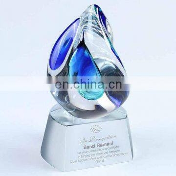 2017 New Arrival!!! Art glass award corporate award