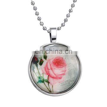 Rose Pattern Retro Specialized Glow in the Dark Magical Necklace