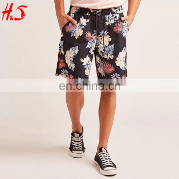 New Style Wholesale Summer Floral Print Swim Trunks Men