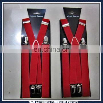 2015 Yiwu factory wholesale kids suspenders jeans pants suspenders work suspenders