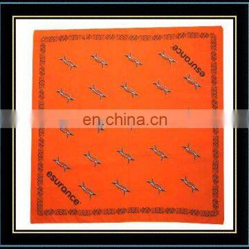 Catching and Sporty Bandana Customized Made Full Mold Logo Printing Cotton Bandana