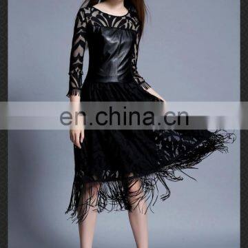 Elegant Custom-made Sexy pu Lace Evening Dresses for Women photo-2