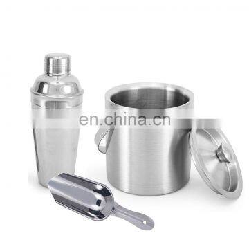 stainless steel Bar Set 14 Piece Cocktail shaker Drink Shaker Kit