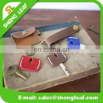 2017 Latest Fashion Design Leather Keychain Car Keyring With Leather Bags photo-5