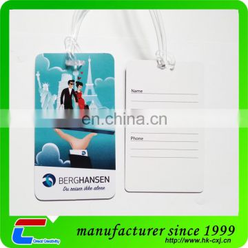 Superior Quality Printable PVC Luggage Tag Swing Tag