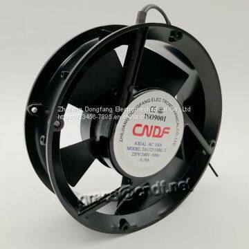 CNDF Input Voltage 110/120VAc 50/60Hz 2 Ball Bearing Cooling Fan Elliptic 172x51mm ac Ventilation Exhaust Fans 172x51mm photo-4