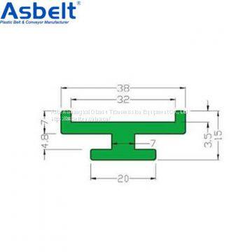 Wear Strips W84 W634 W814 W93 W89 W05，Flush Grid Belt，Plastic Flat Top Belt