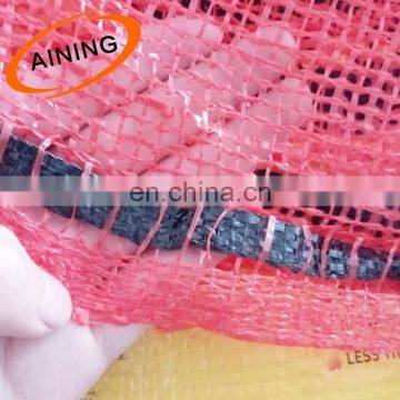 Wholesale agriculture leno mesh drawstring bag for potato onion