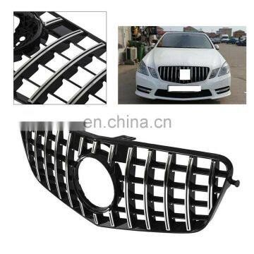 GTR Style Front Grill 10-13 Silver for Mercedes-Benz E-Class W212 E200 E300 E350