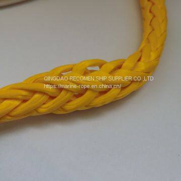 Recomen supply good strength 12 strand  6mm uhmwpe  rope for marine