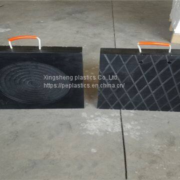 anti slip surface uhmwpe crane foot support pad