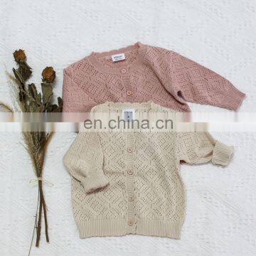 Children's Ins Hollow Sweater 2020 Full Sleeves Clothes Girls Sweater photo-2