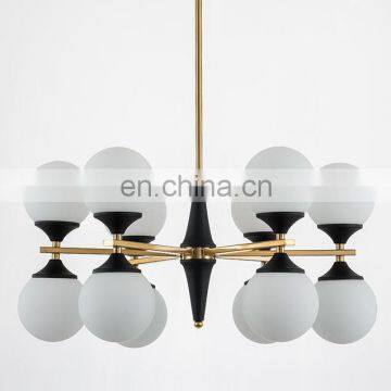 Новый дизайн, современный стиль, диммируемый стеклянный потолочный люстра для гостиной photo-6