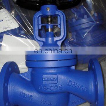 Low Temperature DWJ41H DN80 DN100 Bellows Globe Control Valve