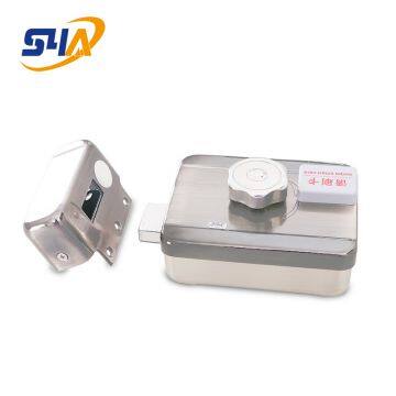Electric Rim Lock Use Keychain and Key Open Door photo-4