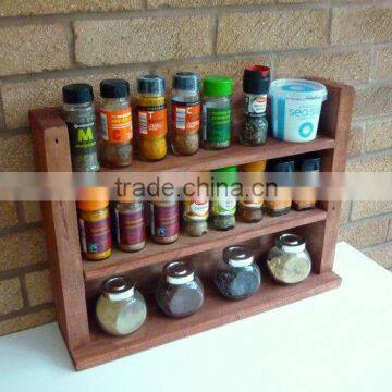 Custom made antique painted wooden kitchen rack,wood spice shelf