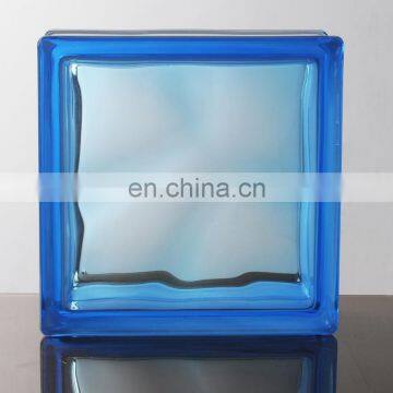 80MM CLEAR AND COLOR GLASS BLOCK WITH HOLE