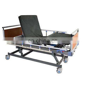 3 Crank 3 Function Foldable Clinic Furniture Metal Medical Nursing Adjustable Manual Patient Hospital Bed photo-2