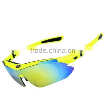 Polarized Sports Sunglasses with 5 Set Interchangeable Lenses for Biking Fishing Running Driving Golf Baseball