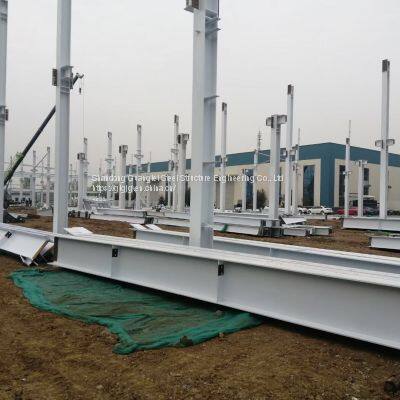 Seismic Earthquake Prefabricated Light Steel Structure Muti Slope Workshop photo-3
