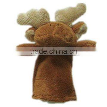 Small brown deer shape finger puppet