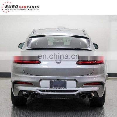 X4 G02 mp Rear Diffuser Fit for X4 G02 Sport 2018-2020 Year pp Plastic Material G02 Diffuser With Exhaust Tips photo-2