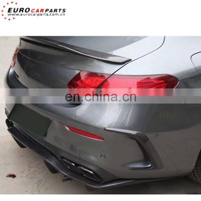 C63 co sport rear canard fit for C-class W205 C63 2014-2016year 2door carbon fiber rear bumper vents for C63