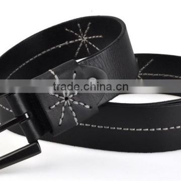 Fashion 38mm width man's genuine leather belt