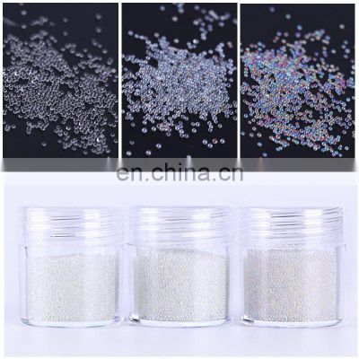 AB Color Caviar Beads Nail Art Decoration Mini Glitter Micro Pearl Manicure 3D 3 Colors Available