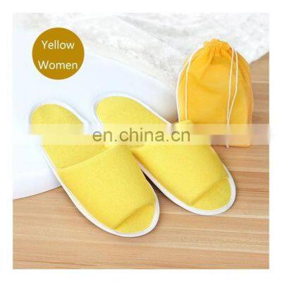 Comfortable Easy Breathable Gray Quality Hotel Slippers Travel Disposable Hotel Slippers Open Toe Spa Open Toe Shoes photo-3