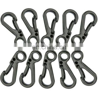 10Pcs/Lot Outdoor Mini Aluminium Alloy Hang Buckle Survival  Gear Carabiner Key Chain Clip Quickdraw Key Chain Travel Tool