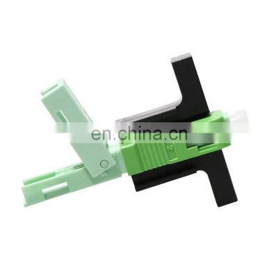 Ftth optical sc apc upc dual stable fiber optic fast connector