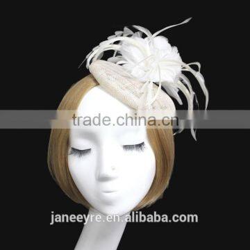 Yiwu Manufacturer Sinamay Base Fascinator Hat Hair Clips Hairpins photo-3