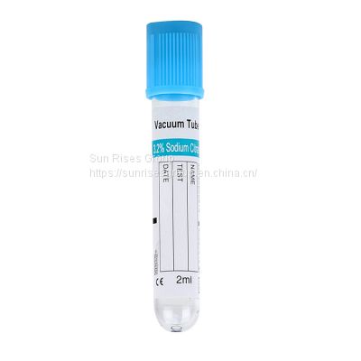 sodium citrate vacuum blood collection PET tube