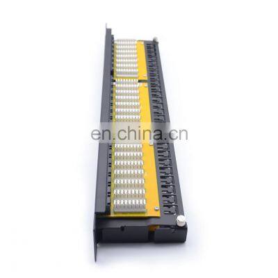 MT-4017 Made in China 19 Inch 1U 48 Port Cat5e Cat6 Patch Panel With Dual IDC