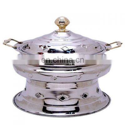 shiny polished chafing dish