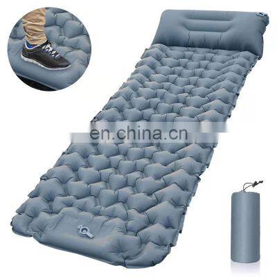 Personalized Outdoor Sleeping Nylon Dirt Free Foldable Bed Floor Inflatable Camping Mat photo-3