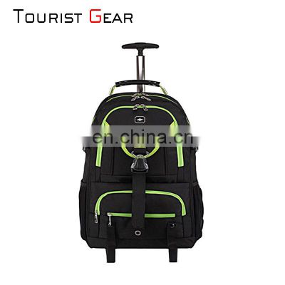 Waterproof Business Wheeled Rolling Backpack Outdoor Travel School trolley backpack